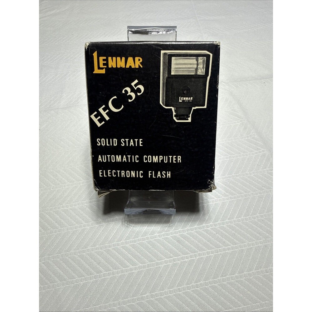 Lenmar EFC-35 Camera Flash – Vintage Hot-Shoe Auto/Manual Flash Unit